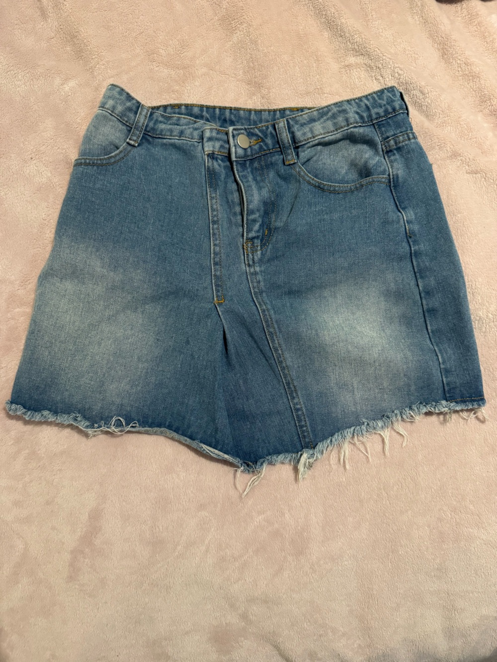 Hayden Blue Denim Asymmetrical Skirt